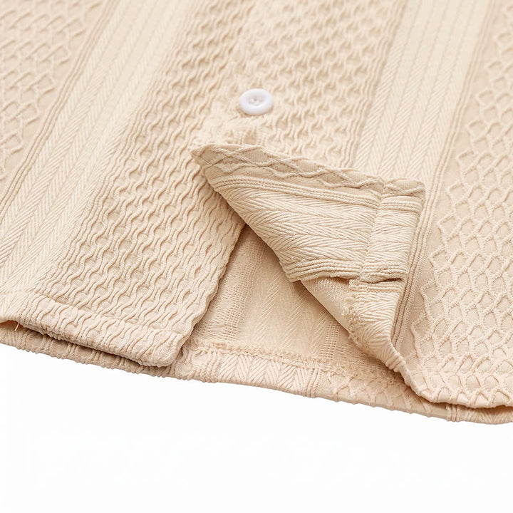 Men's Solid Hollow Cool Touch Daily Street Knitted Shirt  - image 11