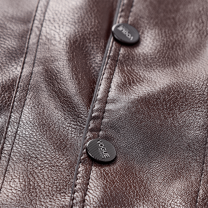 Men's 2 Styles Thick Or Thin With Zip Pockets Leather Vest - image 6