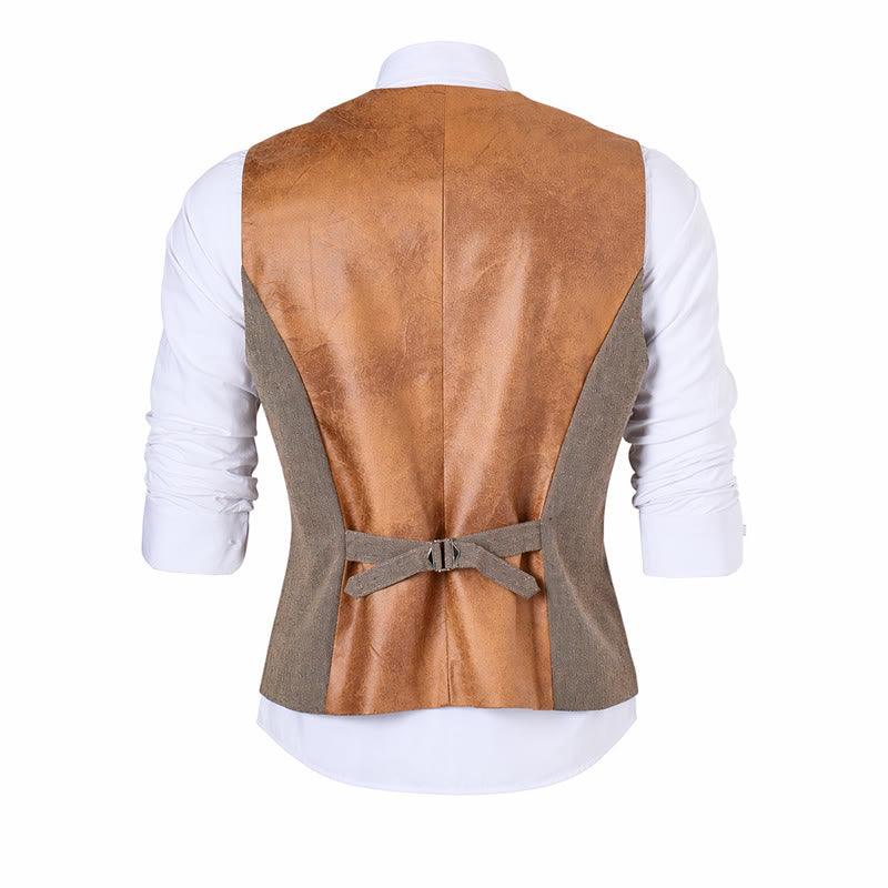 Men's Vintage Textured All Season Casual Suit Vest - image 12