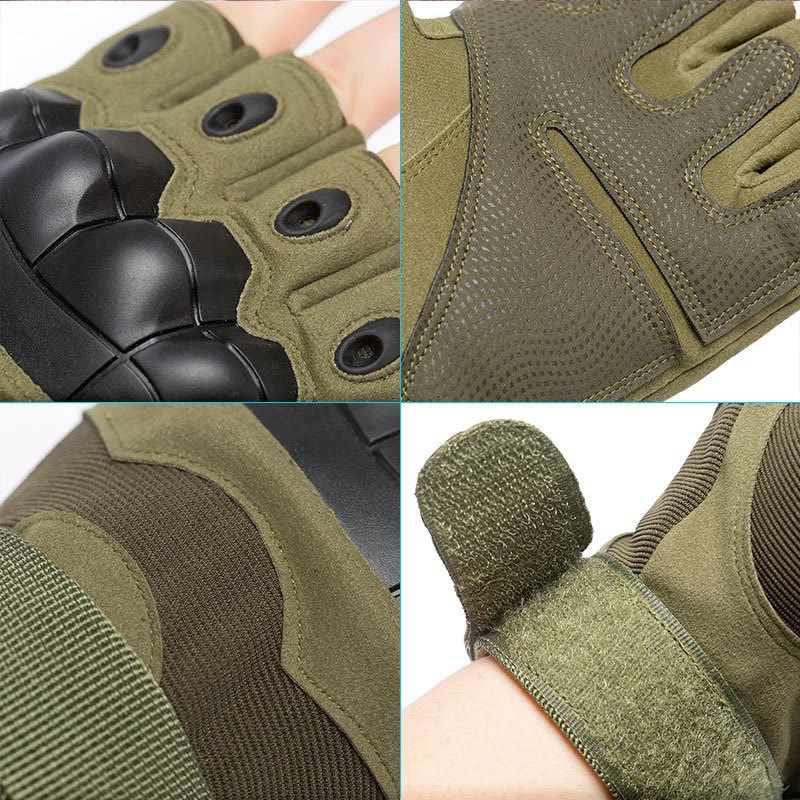 Minimalist Tactical Aesthetic Military Half Finger Gloves - image 2