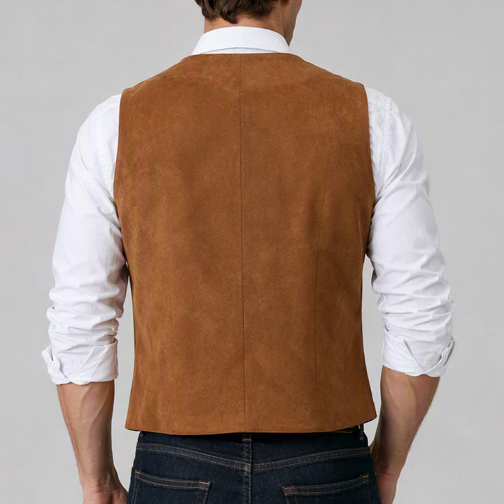 Men's Traditional Western Essential Brown Cowboy Vest - image 2
