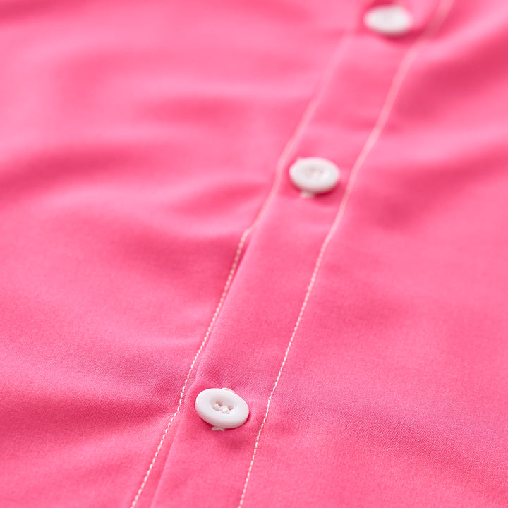 Hot Pink & Yellow Cactus Yoke Western Shirt - image 6