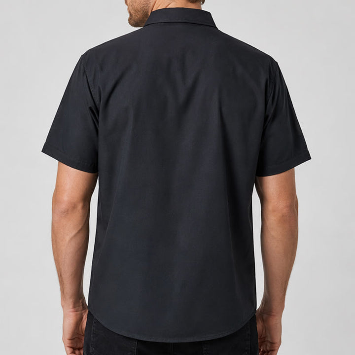 Black Cactus & Longhorn Skull Cowboy Yoke Shirt - image 2