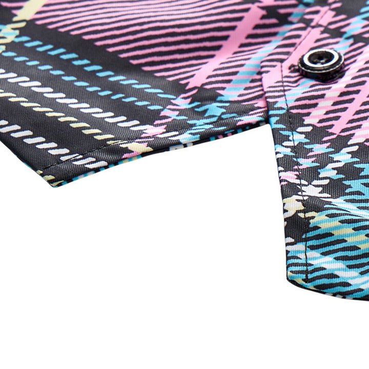 Colorful Tartan Plaid Statement Festive Suit Vest - image 8