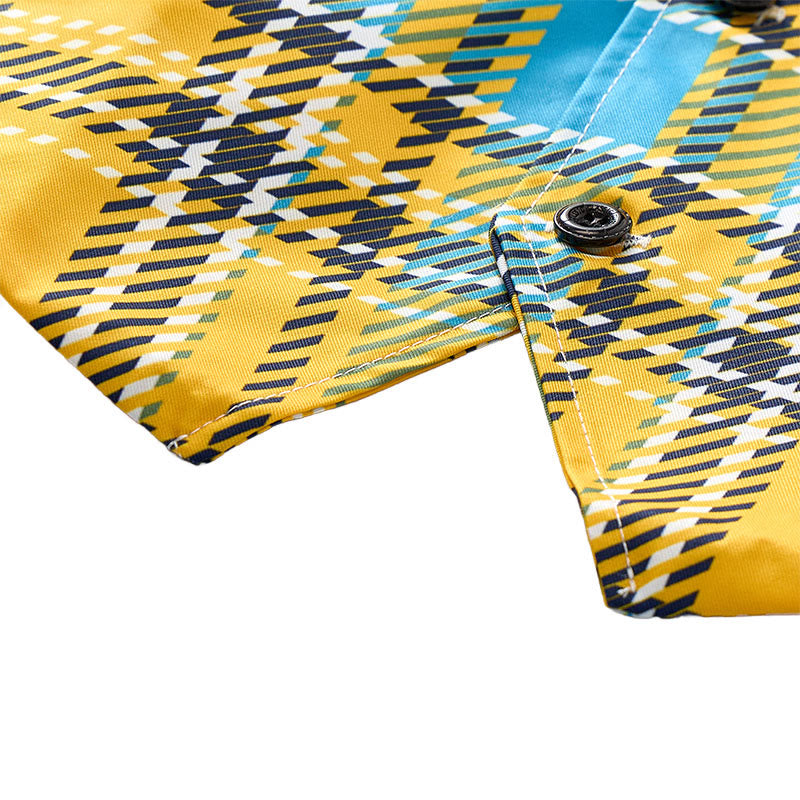 Mustard Yellow Preppy V-Neck Tuxedo Suit Vest - image 7