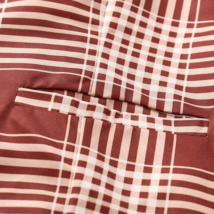 Brown Heritage Check British Gentleman Suit Vest - image 6