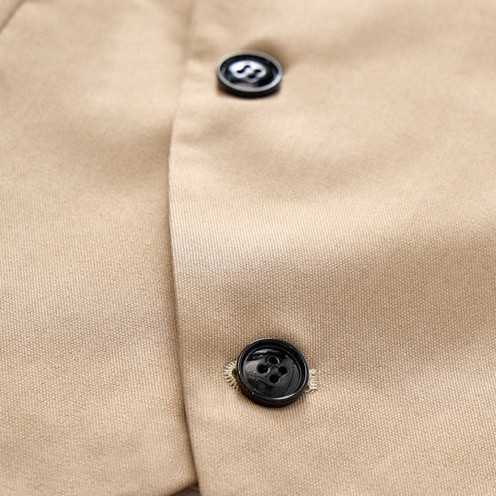 Men's Modern Cowboy Waistcoat Double-breasted Suit Vest With Brooch - image 6