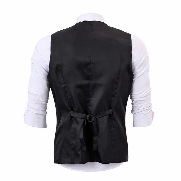 Men's Plaid Pattern Peaky Blinders Inspired Suit Vest - image 12