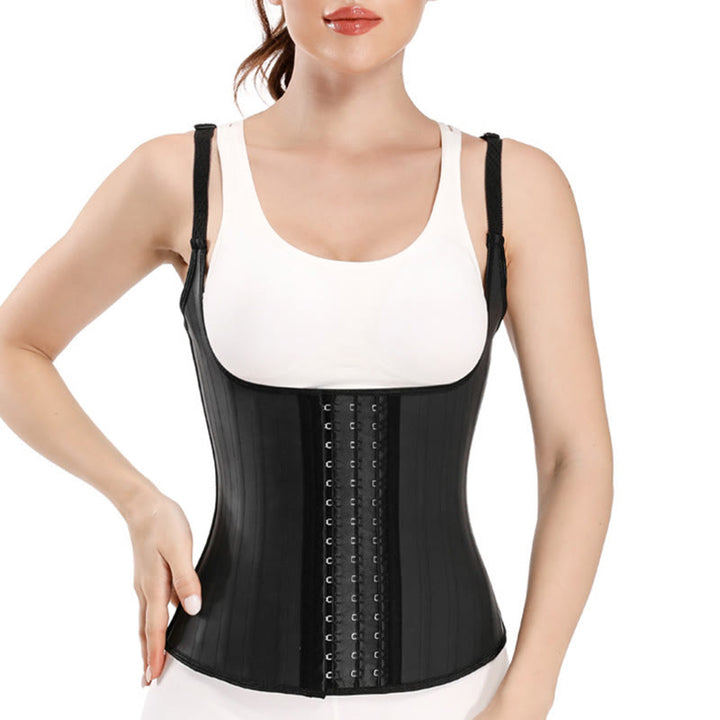 Women Latex Postpartum Shaper 25 Steel Bones Waist Trainer Vest Corset - image 0