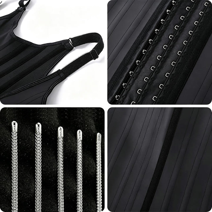 Women Latex Postpartum Shaper 25 Steel Bones Waist Trainer Vest Corset - image 6