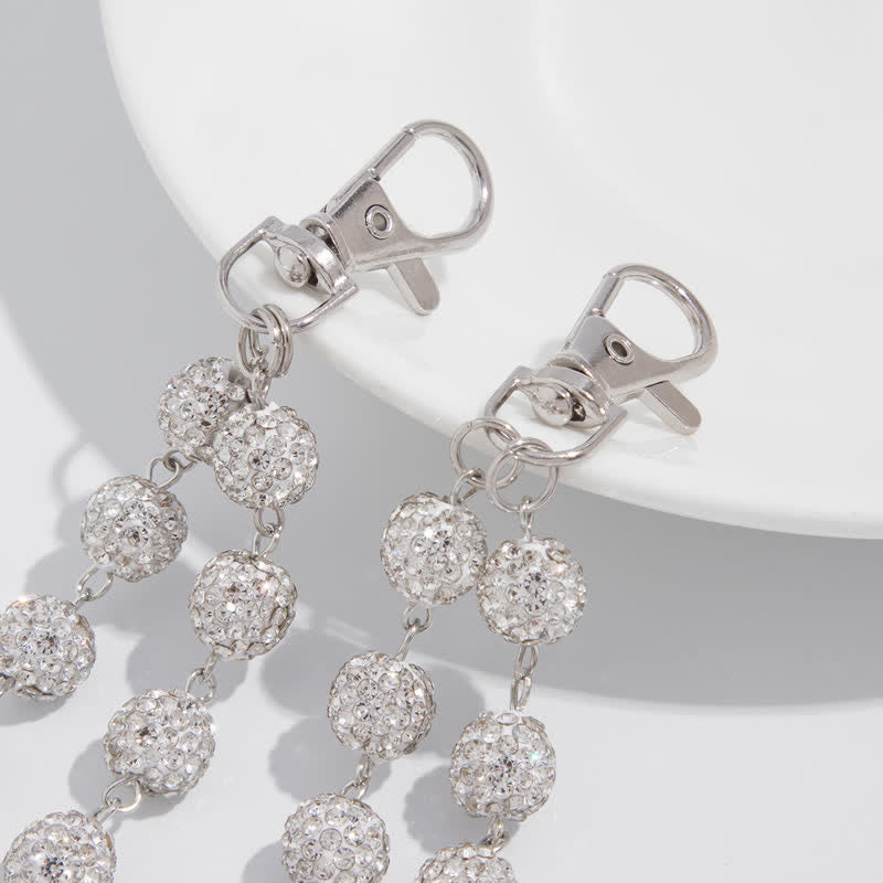 Iced Bling Ball Double Layer Diamond Pant Chain - image 8