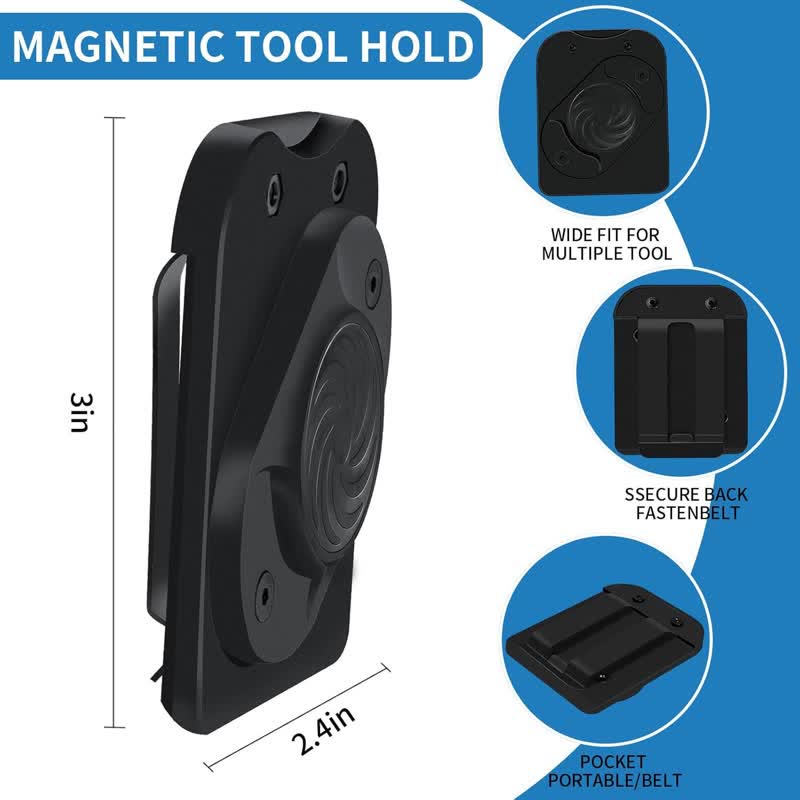 Heavy-Duty Magnetic Tool Holder Clip For Electricians & Mechanics - image 5