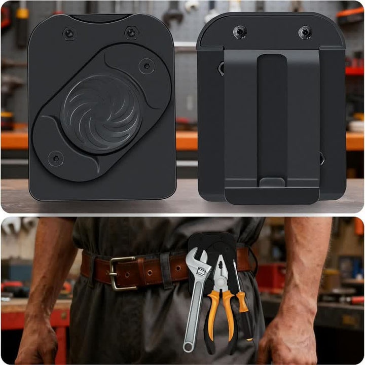 Heavy-Duty Magnetic Tool Holder Clip For Electricians & Mechanics - Black - image 0