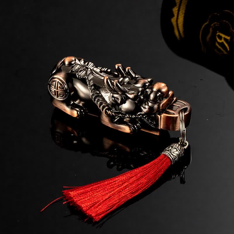 Lucky Fortune Permanent Matchstick Refillable Oil Lighter - Red Bronze - image 11