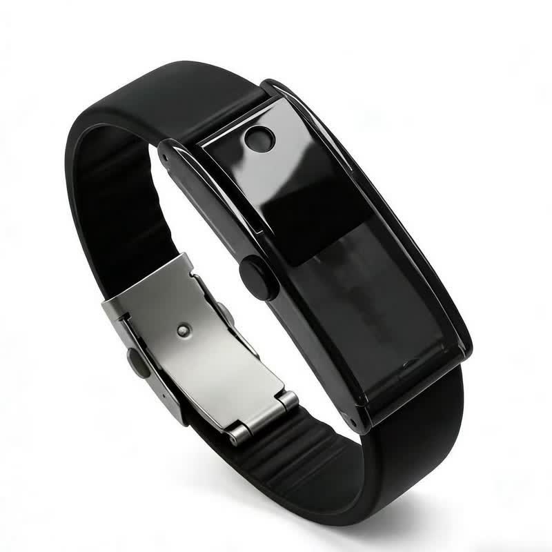 Portable Perfume Refillable Fragrance Spray Bracelet - Black - image 0