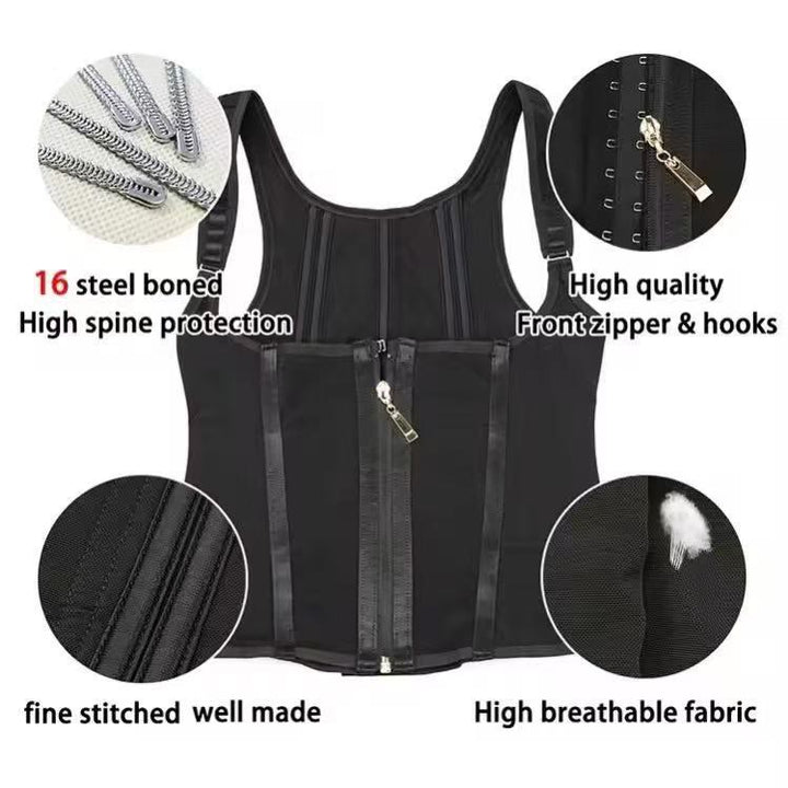Women's  Underbust Shaper Vest Built-in Bra Waist Trainer Corset - image 5