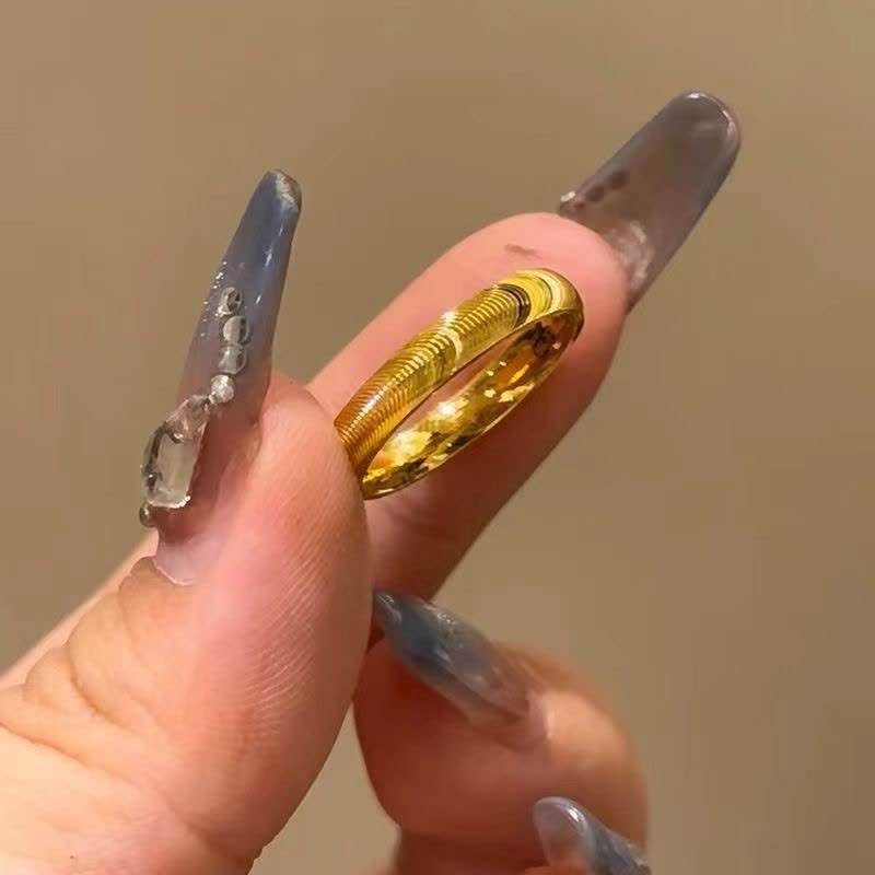 Cool Girl Everyday Jewelry Minimalist Textured Wave Ring - image 7