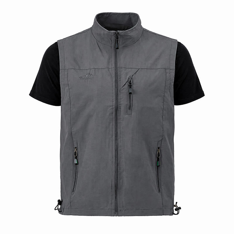 Men's Quick Dry Outdoor Utility Casual Waistcoat Vest - image 16