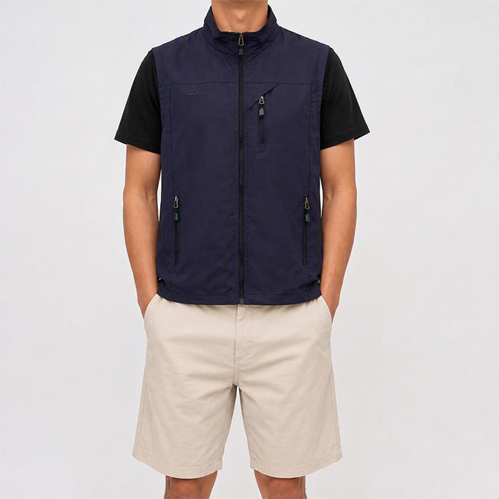 Men's 4-season Quick Dry Multi Zipper Pocket Lightweight Vest - image 1