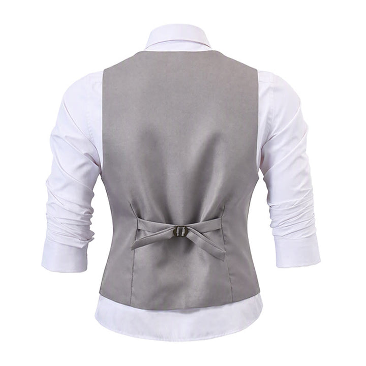 Men's British Slim Fit Suit Waistcoat Formal Business Vest - image 12