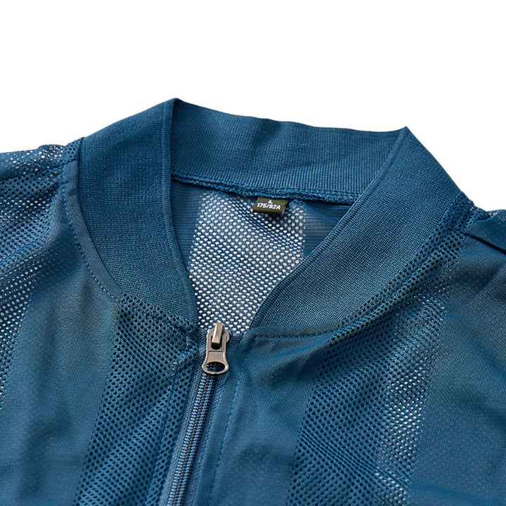 Men's Lightweight See Through Mesh Zipper Jacket Casual Vest - image 8