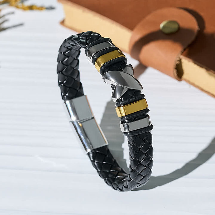 Multi Style Alloy Bead Vintage Leather Bracelet - Style#1 - image 0