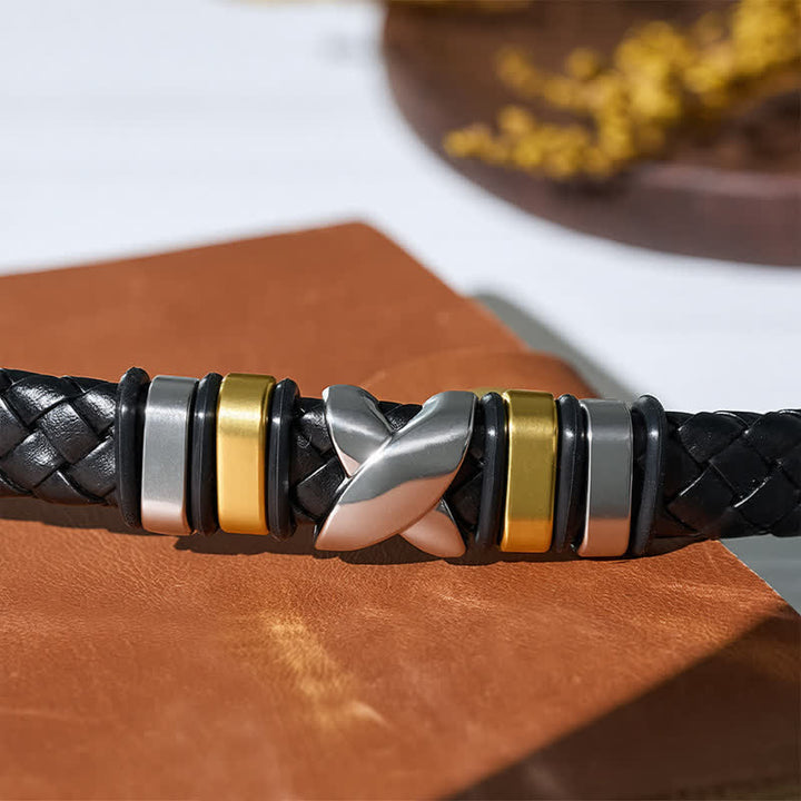 Multi Style Alloy Bead Vintage Leather Bracelet - image 6
