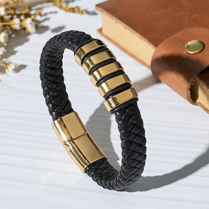Multi Style Alloy Bead Vintage Leather Bracelet - Style#3 - image 8