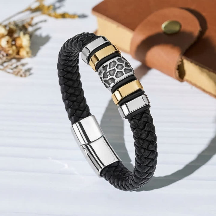 Multi Style Alloy Bead Vintage Leather Bracelet - Style#5 - image 10