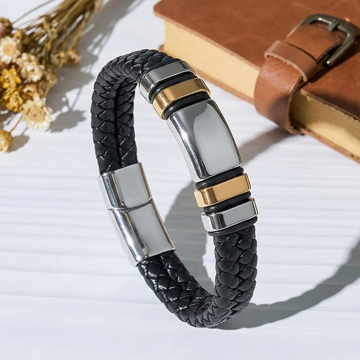 Multi Style Alloy Bead Vintage Leather Bracelet - Style#4 - image 9