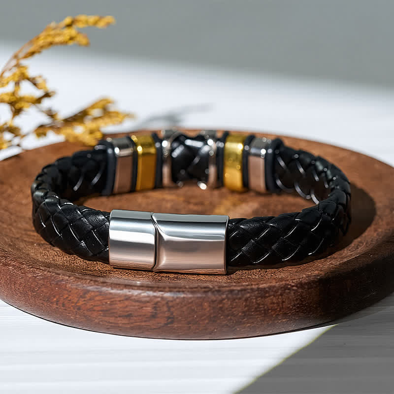 Multi Style Alloy Bead Vintage Leather Bracelet - image 5