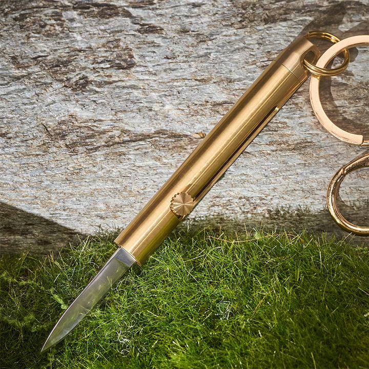 EDC Utility Tool Retractable Pocket Knife & Bottle Opener Keychain - image 2