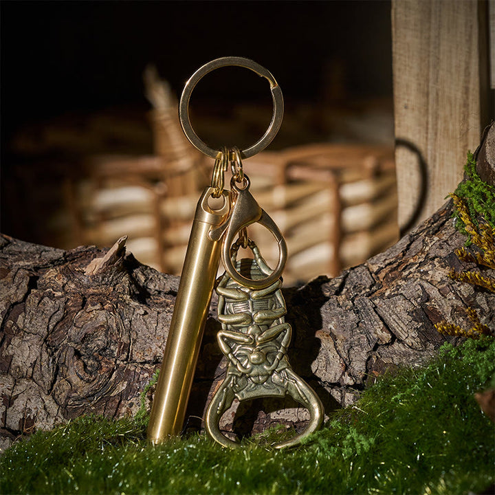 EDC Utility Tool Retractable Pocket Knife & Bottle Opener Keychain - Style#1 - image 0