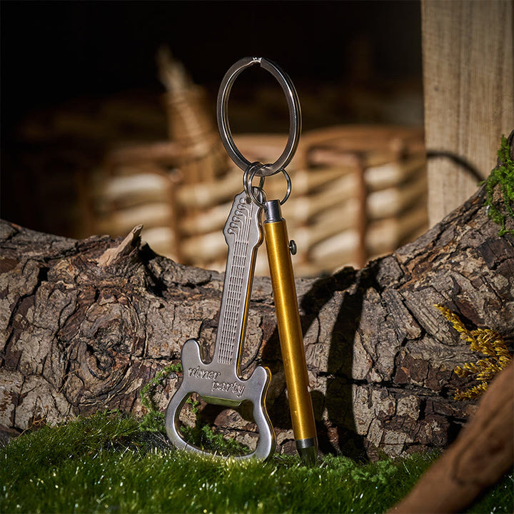 Retractable Toothpick & Guitar Bottle Opener Portable EDC Set Keychain - Style#3 - image 6