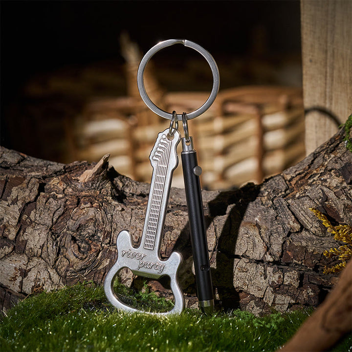 Retractable Toothpick & Guitar Bottle Opener Portable EDC Set Keychain - Style#2 - image 5