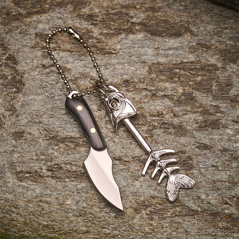 EDC Detachable Fish Bone & Mini Fish Shaped Utility Knife Keychain - image 2