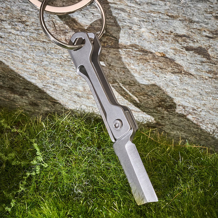 EDC Folding Knife & Tiny Tape Measure Keychain - image 6