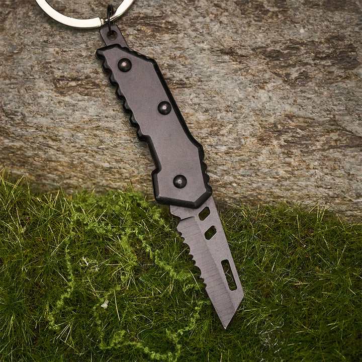 Fitness Ornament & Small Folding Pocket Knife Keychain - image 3