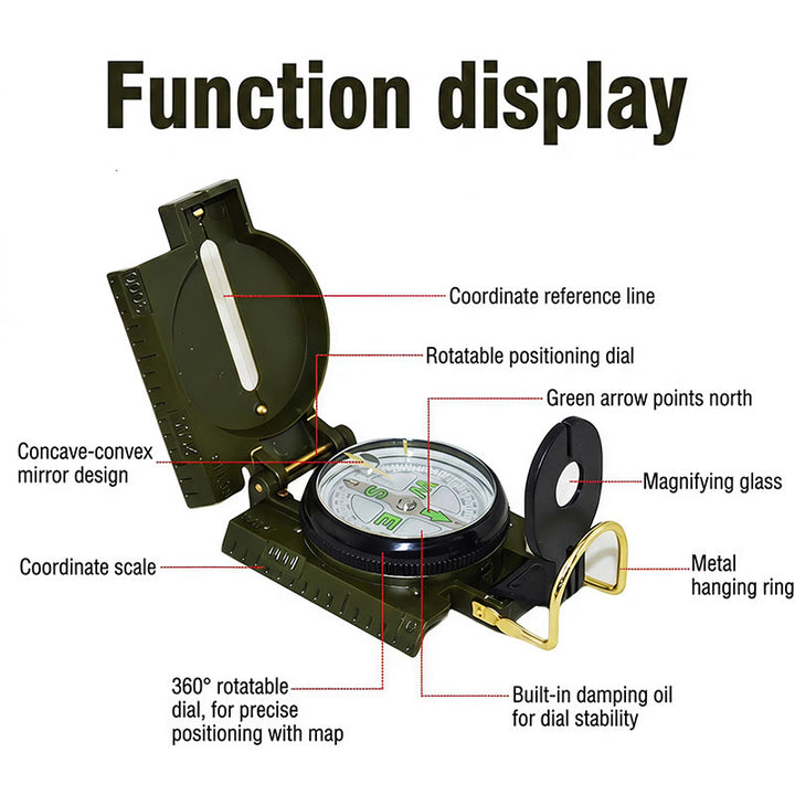 EDC-Tool Waterproof Tactical Outdoor Navigation Compass - image 1