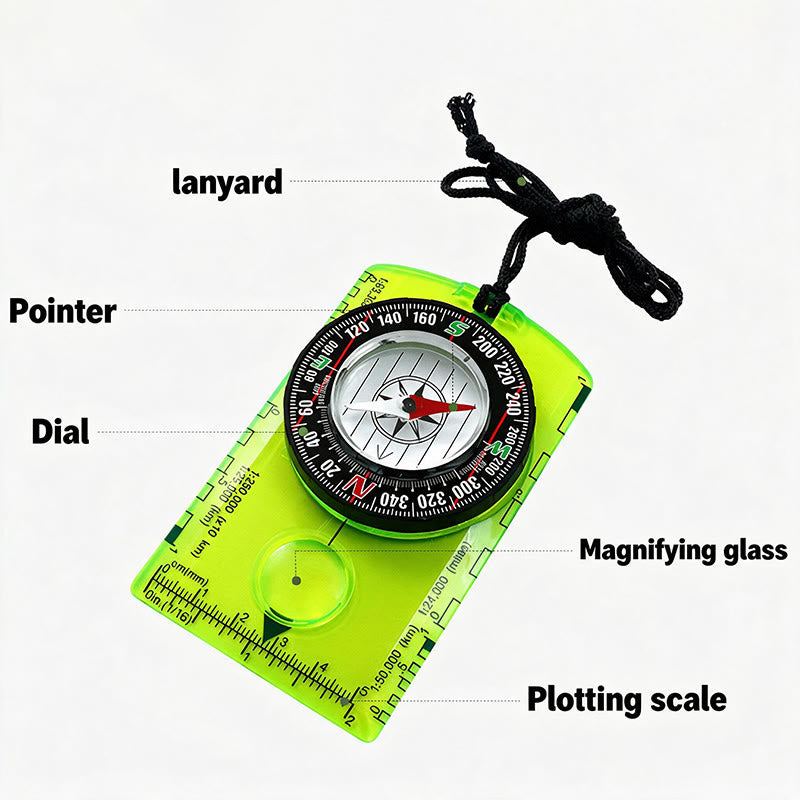 Multifunctional Baseplate Compass For Outdoor Map Compass - image 1