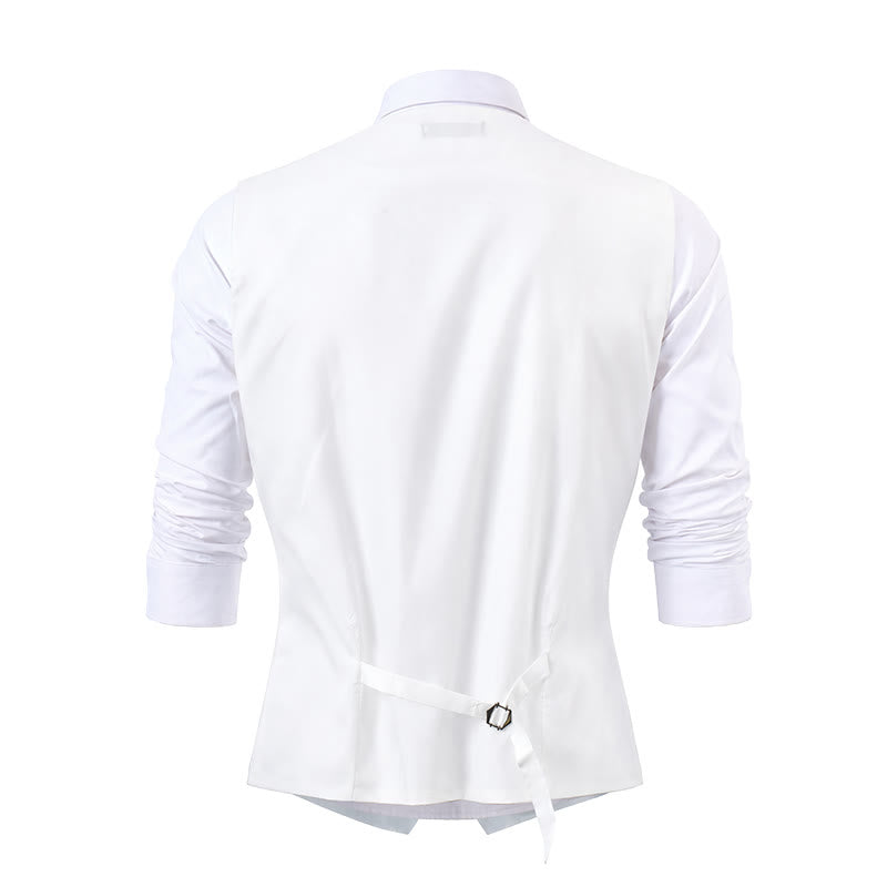 Men's Paisley Jacquard Waistcoat 3 Piece Set Suit Vest - image 18