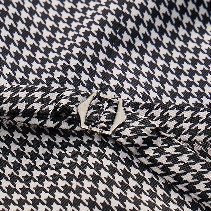 Men's Houndstooth Double Breasted U-neck Suit Vest - image 7
