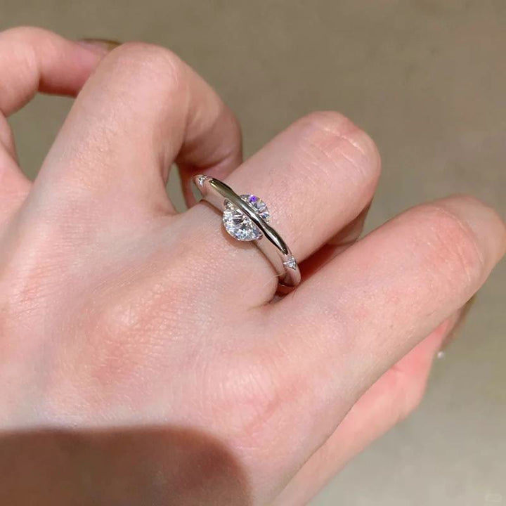 Rotatable Planet Ring Open Adjustable Brass Plated Gold Ring for Women's  Daily - image 3