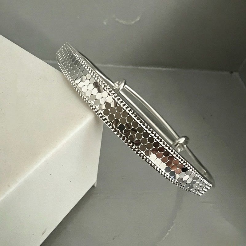 Adjustable Dragon‑Scale Bangle Push‑Pull Copper Bracelet for Women - image 3