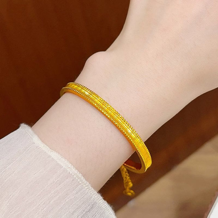 Vintage Open Adjustable Bracelet With Coin Gourd Tassel Retro Electroplated Bracelet for Women - image 4