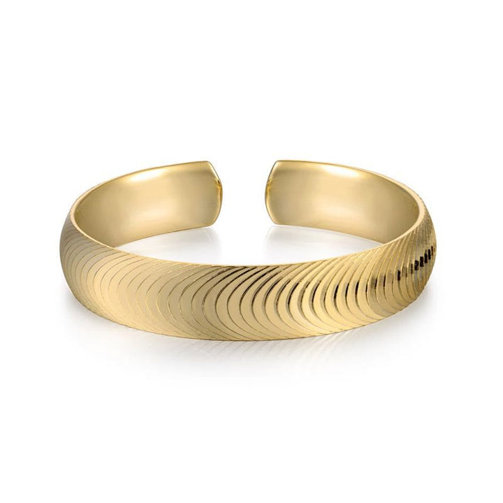 S925 Silver Cat Eye Open Ring Adjustable  Ring For Women - Gold - image 3