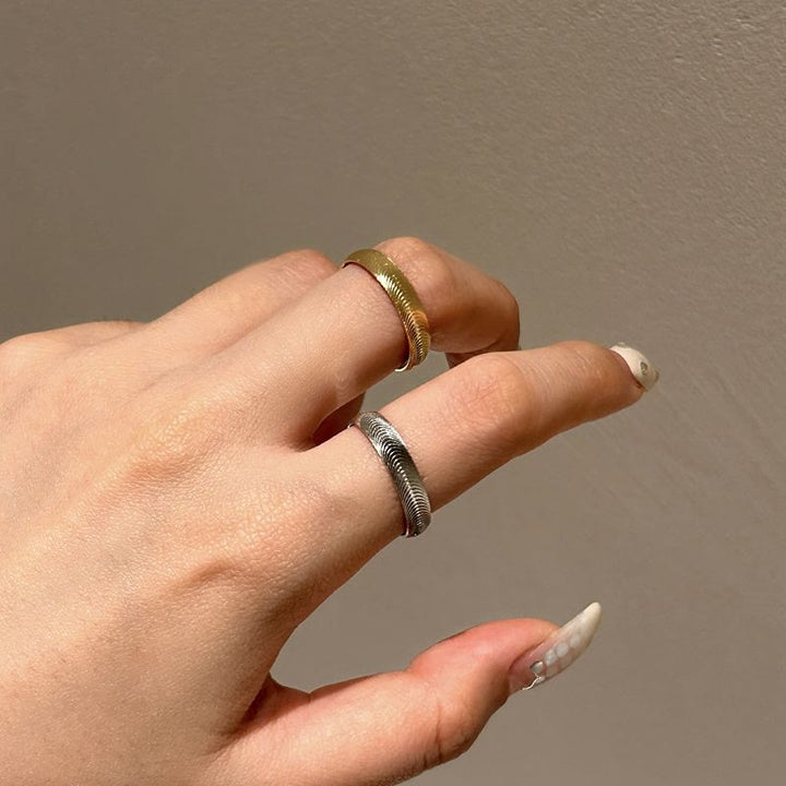 S925 Silver Cat Eye Open Ring Adjustable  Ring For Women - image 1