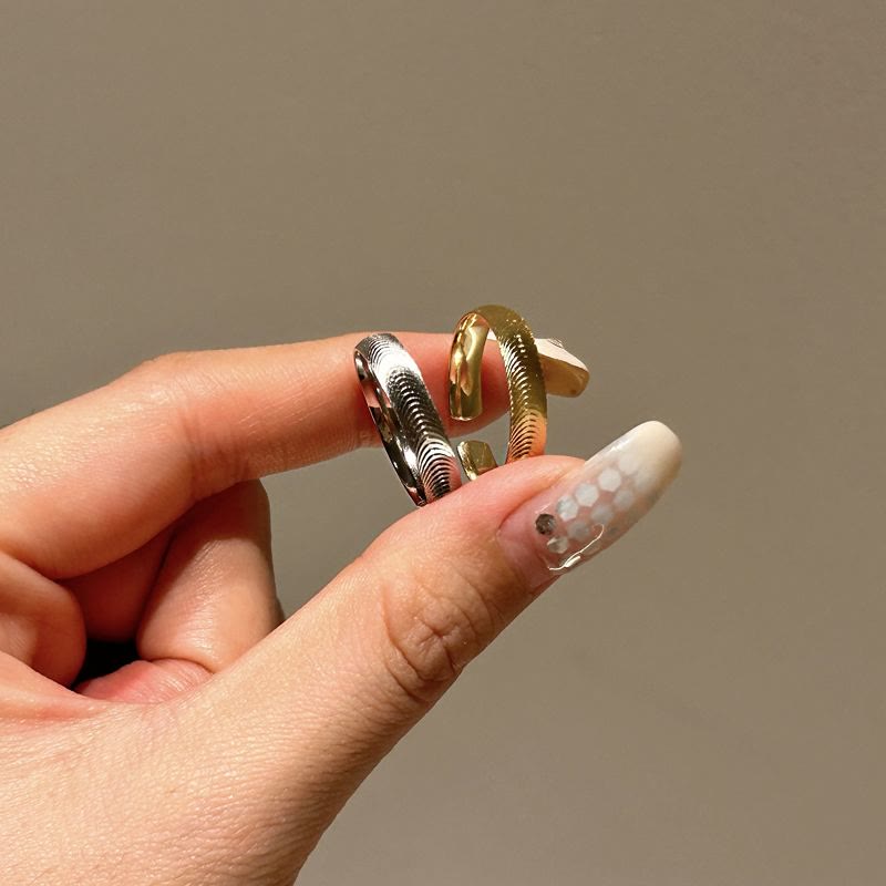 S925 Silver Cat Eye Open Ring Adjustable  Ring For Women - image 0