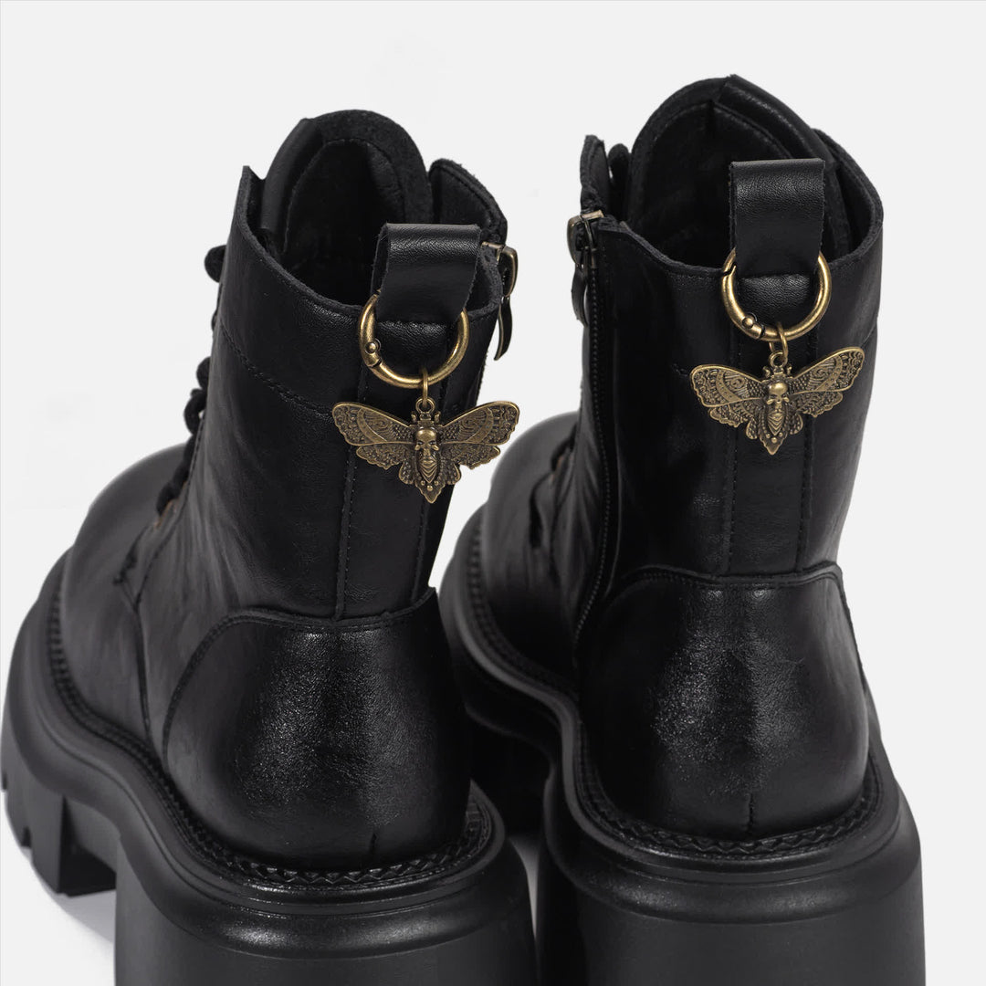 2Pcs Bag & Boot Accessories Death Moth Gothic Boot Charms - image 2