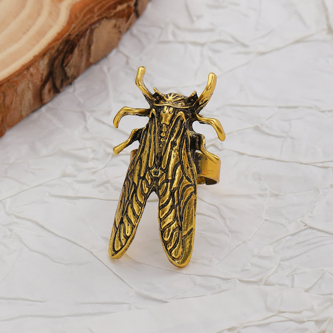 Scarab Beetle & Cicada Insect Opening Ring Collection - image 4